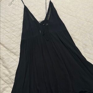 Free People Black Sleeveless Babydoll Dress